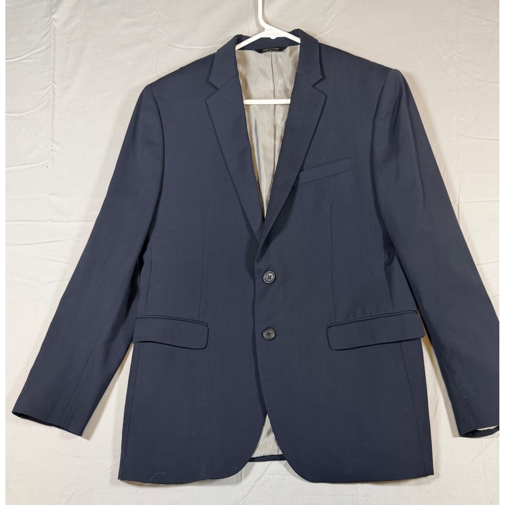 Banana Republic Modern Slim Fit Navy Blue 100% Wool Blazer Sport Coat 40R